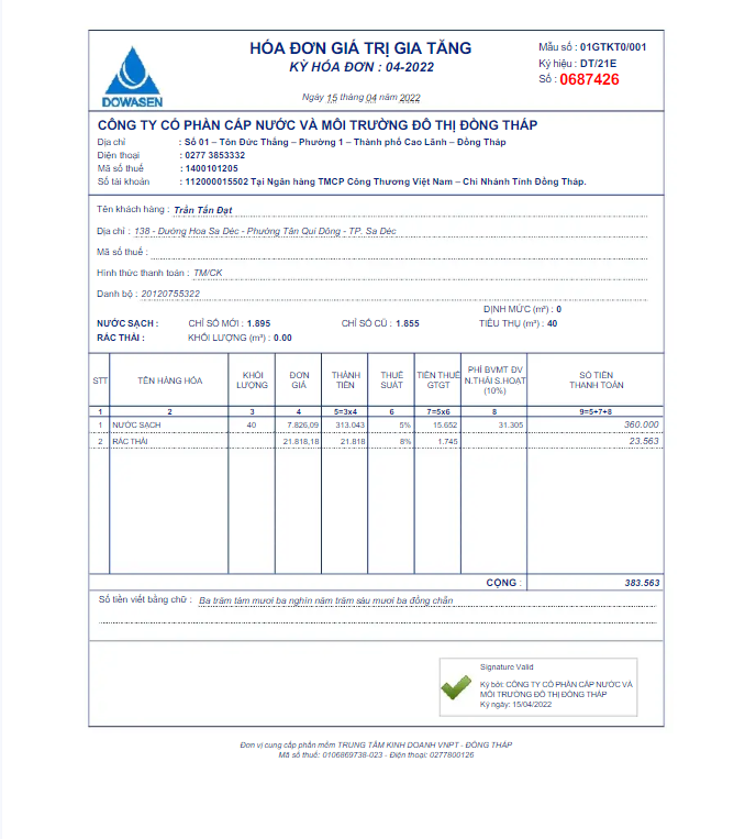 Minol USA business utility bill 